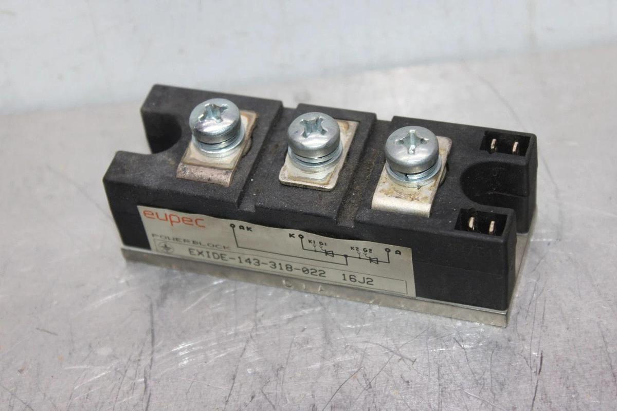 Used EUPEC POWERBLOCK POWER MODULE EXIDE-143-318-022 16J2 *WARRANTY*