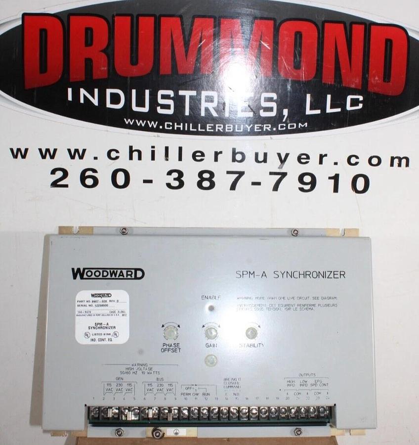 Used WOODWARD SPM-A SYNCHRONIZER 9907-028 REV. D 144-5572 115-230 VAC **WARRANTY**