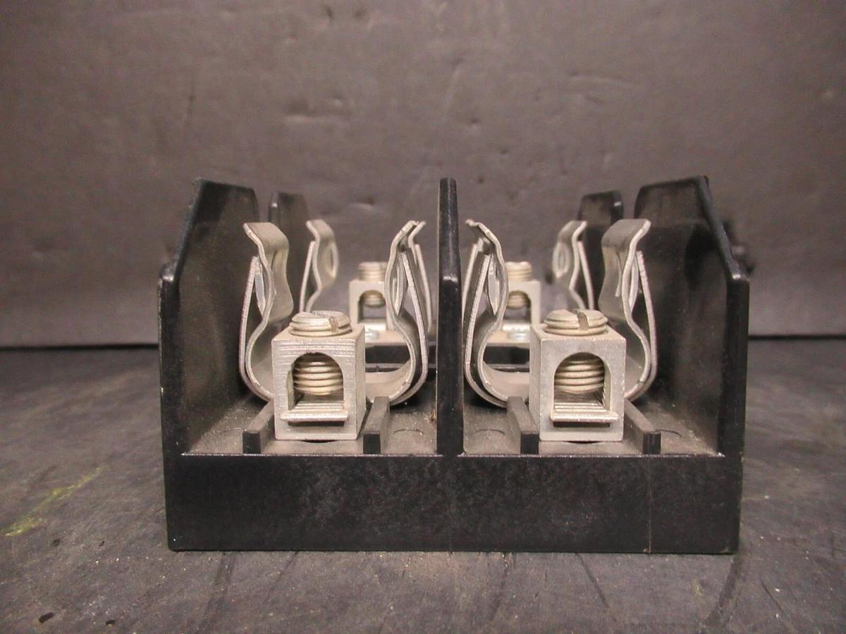 Used LITTELFUSE TWO POLE FUSE BLOCK LJ60060-2CR 600 VOLT 60 AMP CLASS J **WARARANTY**