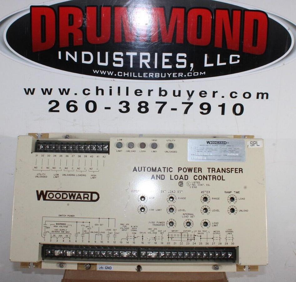 Used WOODWARD AUTOMATIC POWER TRANSFER & LOAD CONTROL 9905-007-N 115-230 VAC