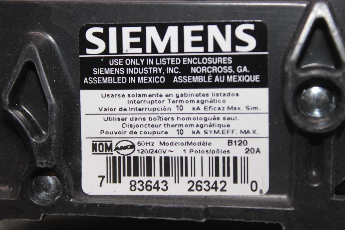 Used SIEMENS MOLDED CASE SWITCH NXD63S120A 1200 AMP 600 VAC 3-POLE