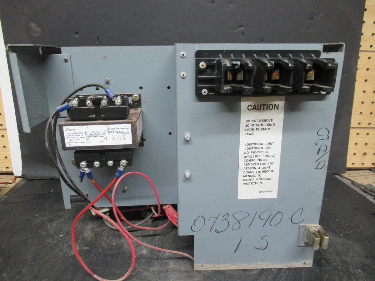 Used SQUARE D MCC MOTOR STARTER CONTROL MODEL: 5 12" W/ 8536SCG3 NEMA SIZE 1 15 AMP