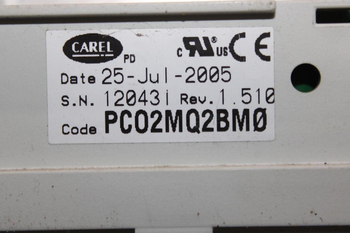 Used MCQUAY CAREL MICROTECH II CHILLER CONTROL MODULE PCO2MQ2BM0 REV. 1.510