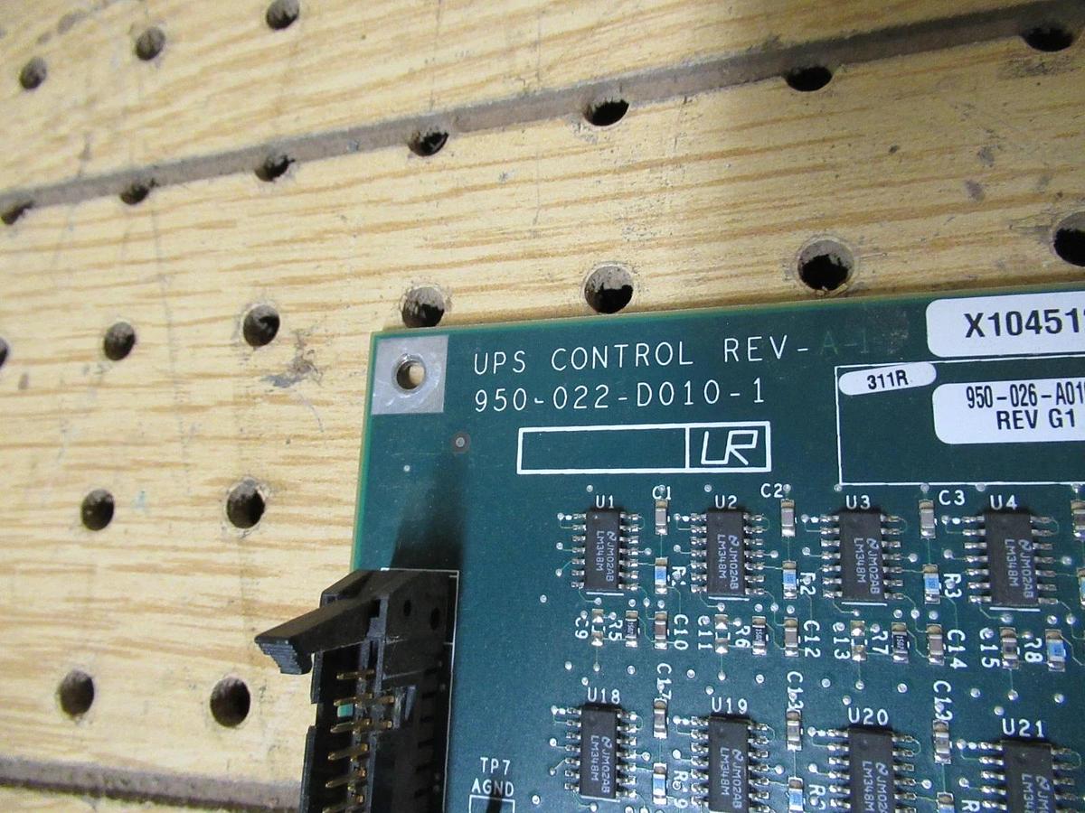 Used INTERNATIONAL POWER SYSTEMS CONTROL BOARD 950-026-A010-1 REV. G1 950-022-D010-1