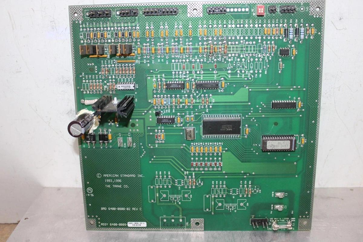 Used TRANE CIRCUIT BOARD FOR CHILLER MODULE 6400-0809-03 6400-0808-02 REV. C