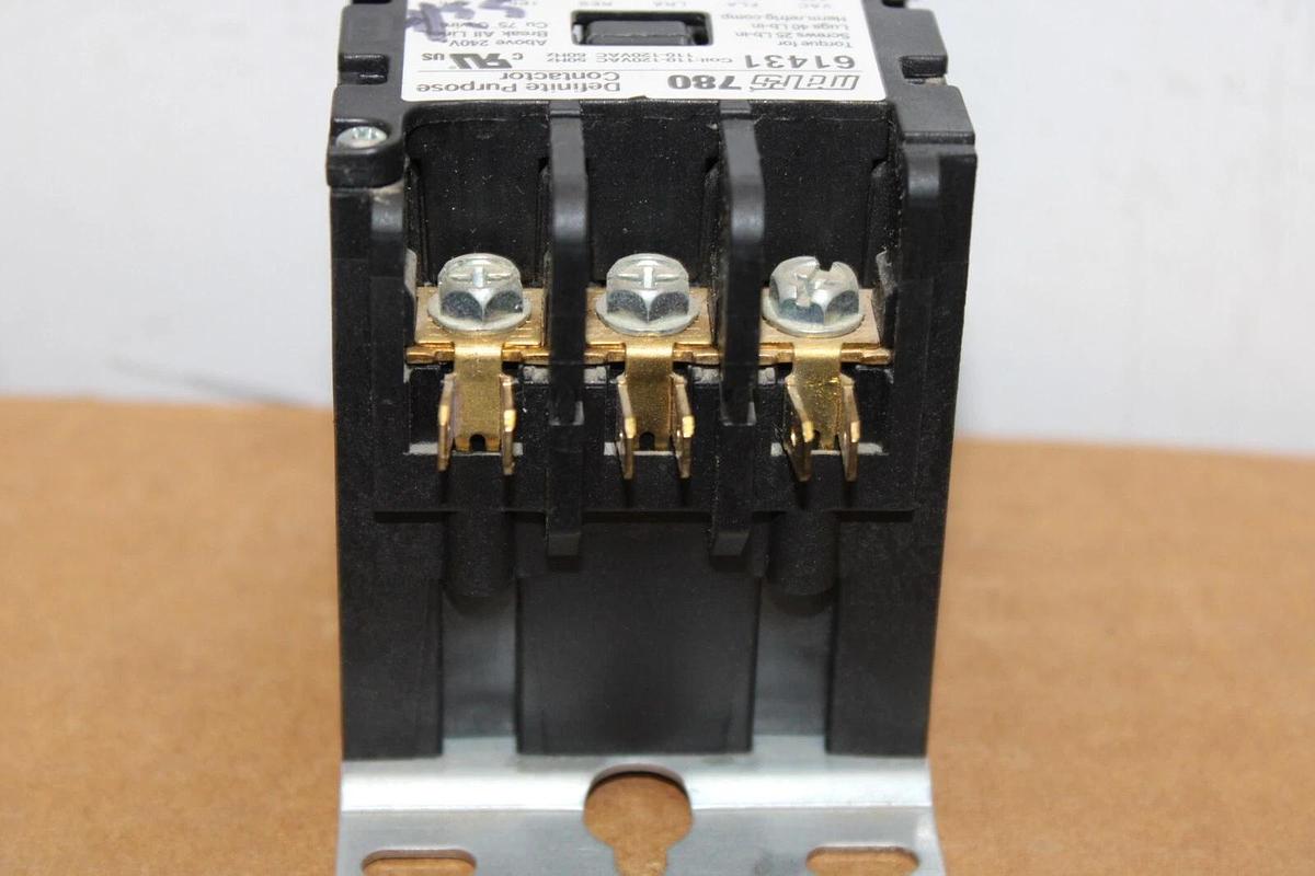 Used MARS 780 CONTACTOR 61431 30 AMP 600 VAC 3-POLE 3-PHASE 15 HP COIL: 120V