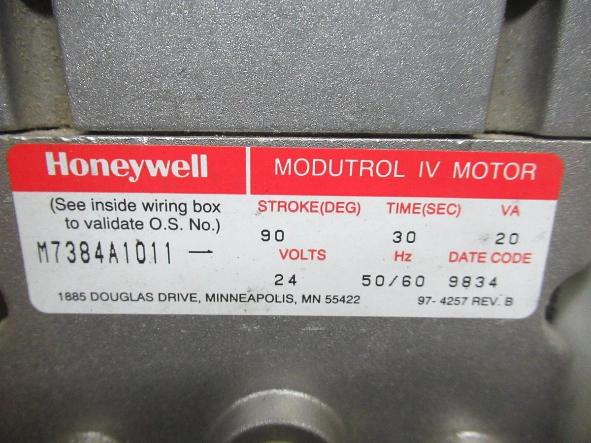 HONEYWELL ACUATOR MOTOR MODUTROL IV M7384A1011 24 VOLT 97-4257 REV. B *NEW SUR+*
