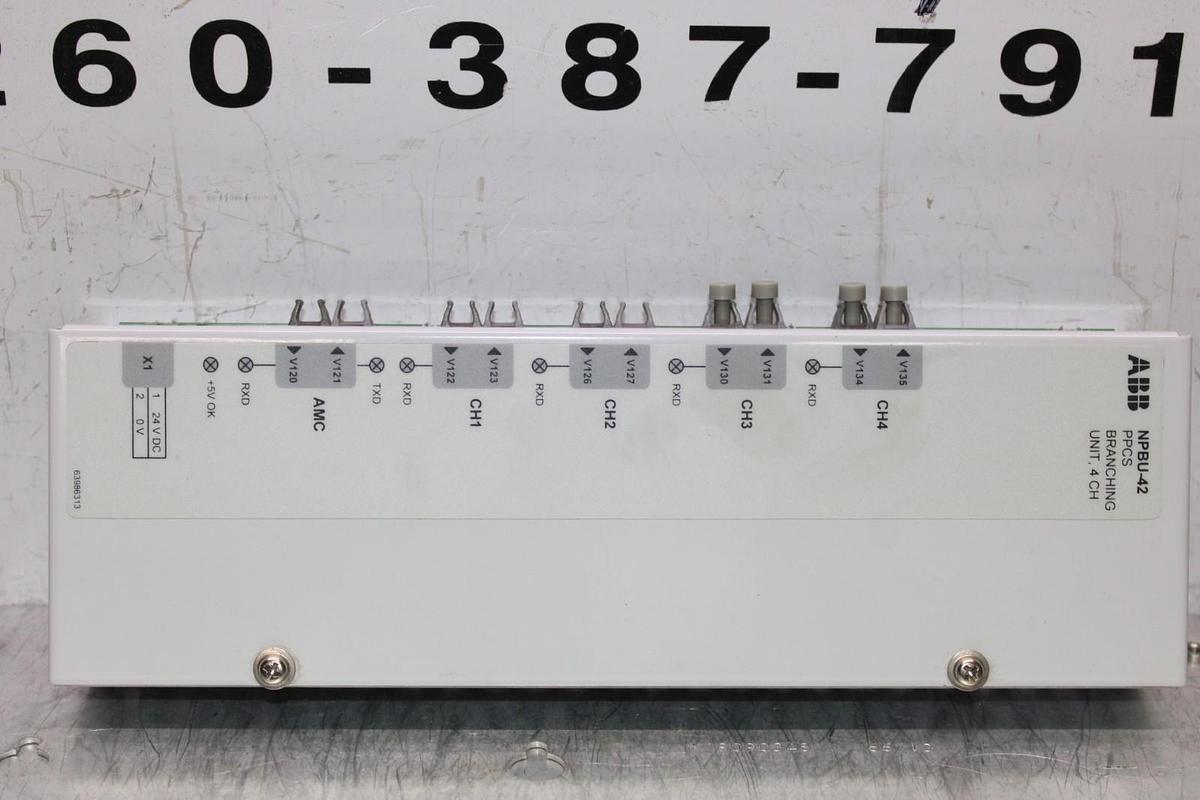 Used ABB DRIVE PPCS 4-CHANNEL BRANCHING UNIT NPBU-42 63985287D **WARRANTY**