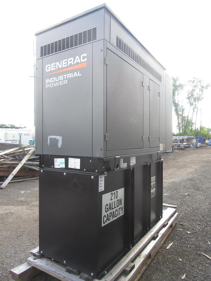 Used 50 KW DIESEL GENERATOR GENERAC 120/240V FPT BRAND NEW SOUND ENCLOSED VIDEO 50 KW