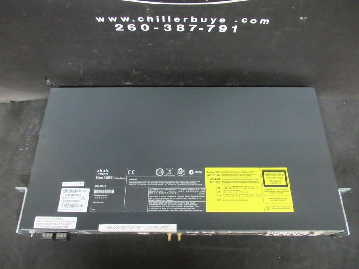 Used CISCO ASR 901 SERIES AGGREGATION SERVICES ROUTER A901-6CZ-F-D V02 10 GB ETHERNET
