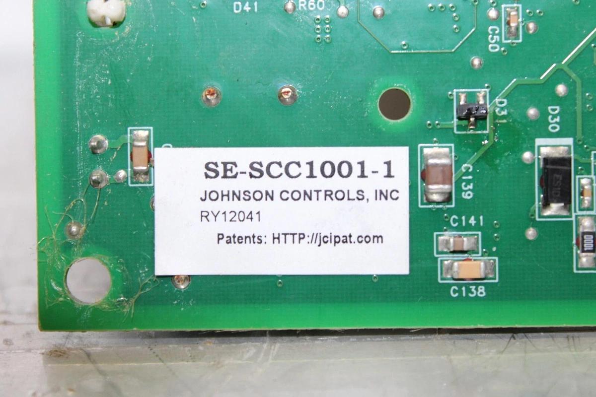 Used JOHNSON CONTROLS COMMUNICATION CARD CIRCUIT BOARD SE-SCC1001-1 RY12041