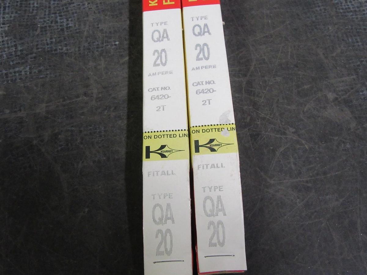 Used KEARNEY FUSE LINKS TYPE QA SURPLUS NIB 20A 6420-2T