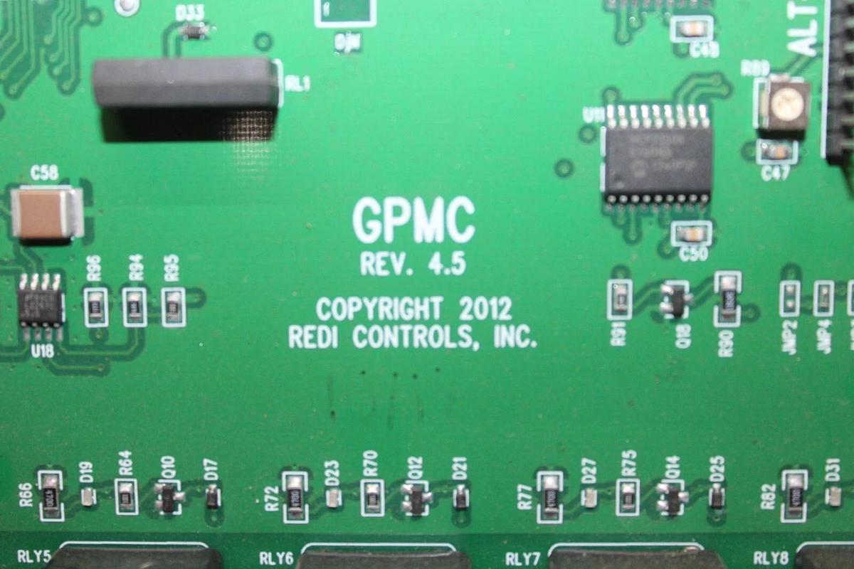 Used REDI CONTROLS REDI-PURGE GPMC REV. 4.5 CIRCUIT BOARD **WARRANTY INCLUDED**