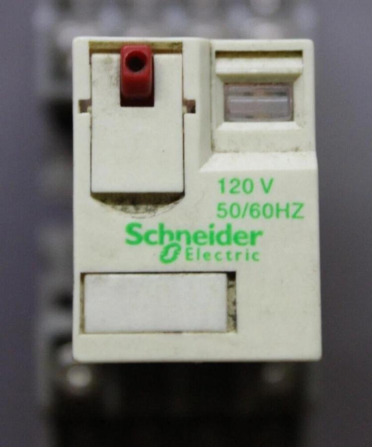 Used SCHNEIDER ELECTRIC RELAY RXM4AB1F7 120 VOLT 6 AMP **WARRANTY INCLUDED**