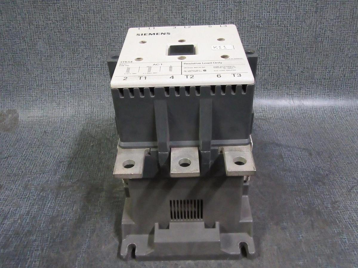 Used SIEMENS CONTACTOR 3TK54 330 AMP 600 VAC 3 PHASE COIL: 380/400V **WARRANTY**