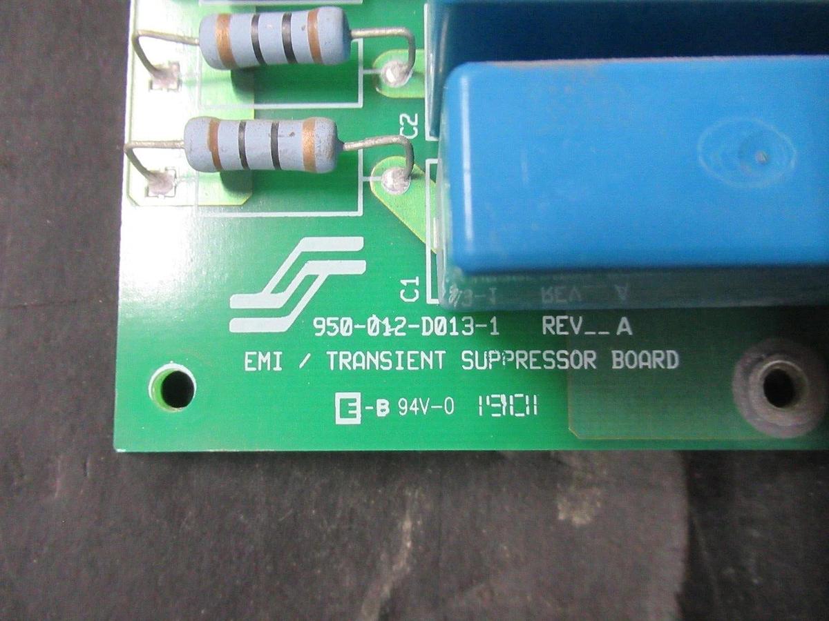 Used EMI / TRANSIENT SUPPRESSOR CIRCUIT BOARD 950-012-D013-1 REV. A 950-016-A013-1-A