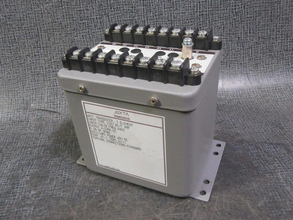 Used YOKOGAWA JUXTA WATT TRANSDUCER 120VAC / 5A 248955-540-AHD-4-0 **WARRANTY**