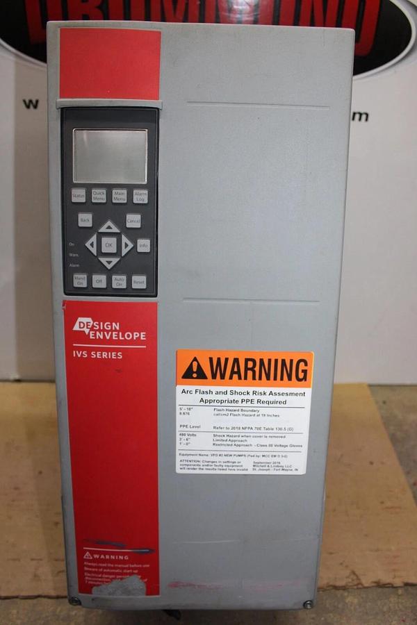 Used ARMSTRONG IVS VARIABLE SPEED DRIVE 751186-386 131X6417 11 kW 15 HP 480 VAC