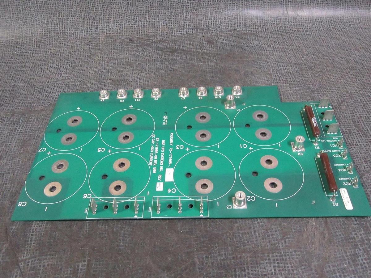 Used MGE UPS SYSTEMS DC CAP CURRENT CIRCUIT BOARD MODEL: 62-171005-00 ; 72-171005-00
