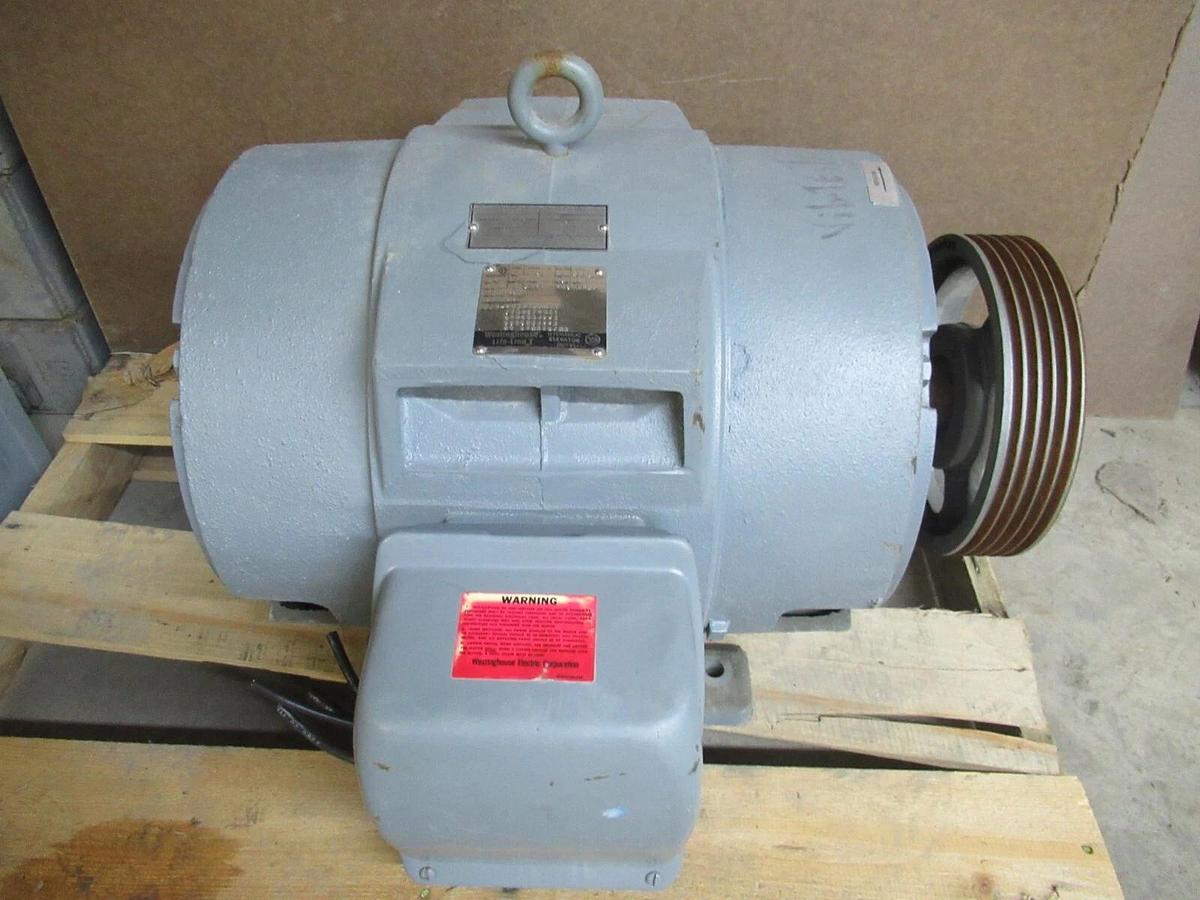 Used WESTINGHOUSE MOTOR 693B250H21 50 HP 3 PHASE 1770 RPM MODEL: TBDP FRAME: 324T