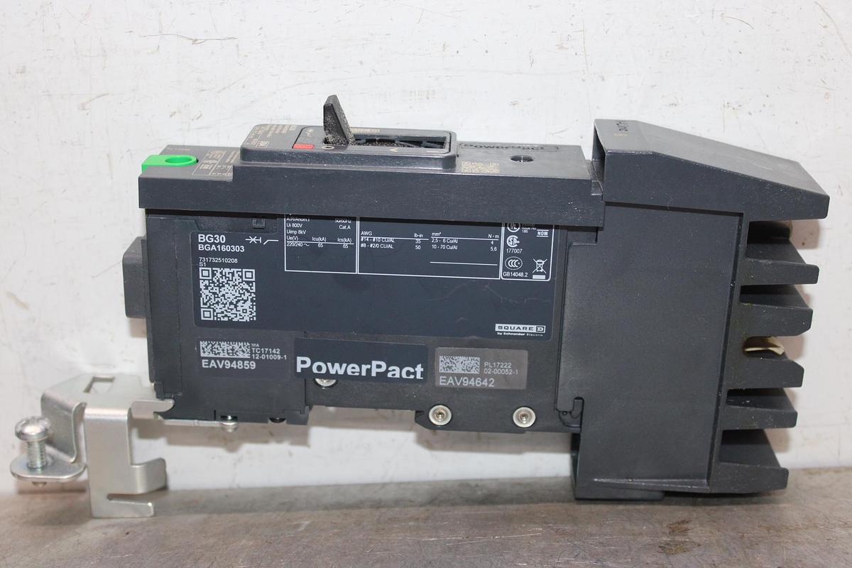 Used SQUARE D I-LINE BREAKER FA36020 20 AMP 3-POLE 600 VAC **WARRANTY INCLUDED**