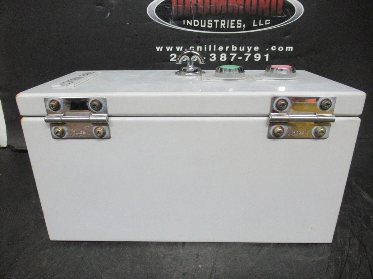 Used ENCLOSED TELEMECANIQUE STARTER LC1D16 W/ OVERLOAD RELAY LRD-076 25 AMP 600 V