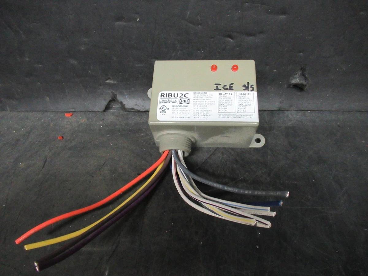Used FUNCTIONAL DEVICES RIBU2C PILOT RELAY 10 AMP 10-30 VAC COIL: 120 VAC *WARRANTY*