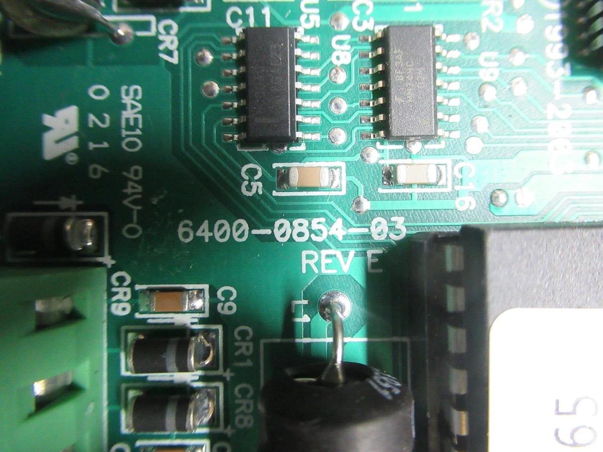 Used TRANE CHILLER INTERFACE 6400-0855-02 REV. D 6200-0052-05 6400-0854-03 REV. E