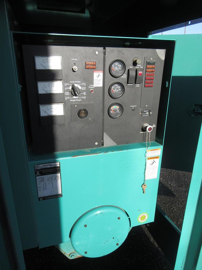 Used 60 KW DIESEL GENERATOR CUMMINS 120/240V B3.9-G2 ENCLOSED RECONNECTABLE VIDEO