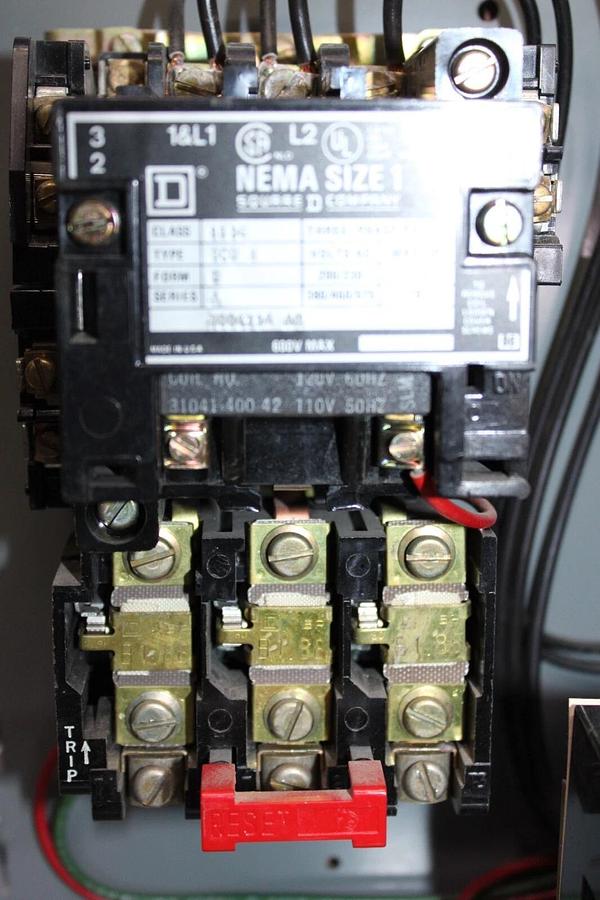 Used SQUARE D MOTOR CONTROL BUCKET MCC 8998-NC-403 NEMA 1 12" W/ 8536-SCO-3