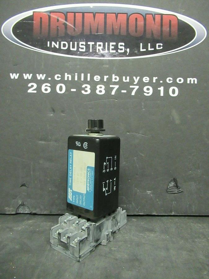 Used AIROTRONICS TIME DELAY RELAY TDU1060A5A 120 VAC DELAY: 0.2-60 SECONDS
