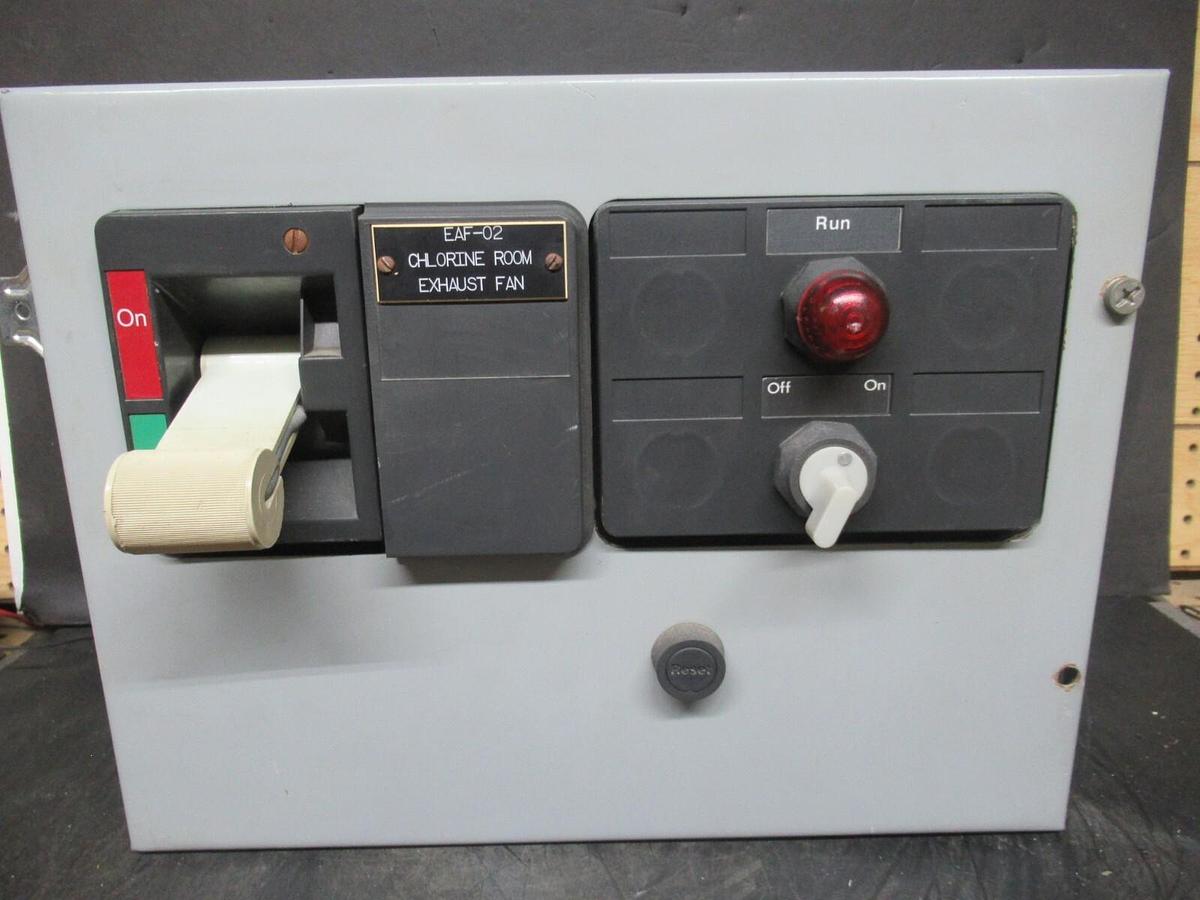 Used CUTLER HAMMER MOTOR STARTER CONTROL BUCKET 2100 12" NEMA SIZE 1 A200M1CACP 7 AMP