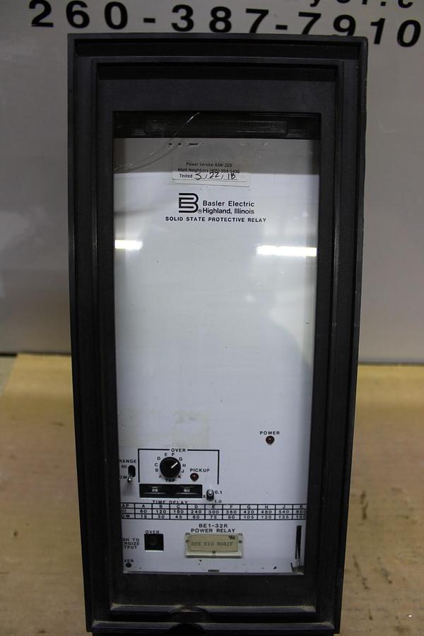 Used BASLER ELECTRIC POWER SOLID STATE PROTECTIVE RELAY BE1-32R **WARRANTY**