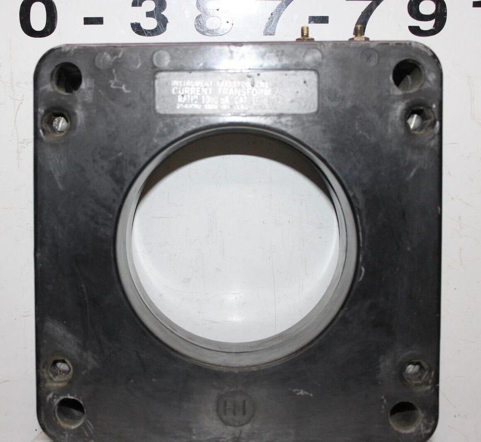 Used INSTRUMENT TRANSFORMER CURRENT TRANSFORMER 100-102 1000:5 50-400HZ 600V