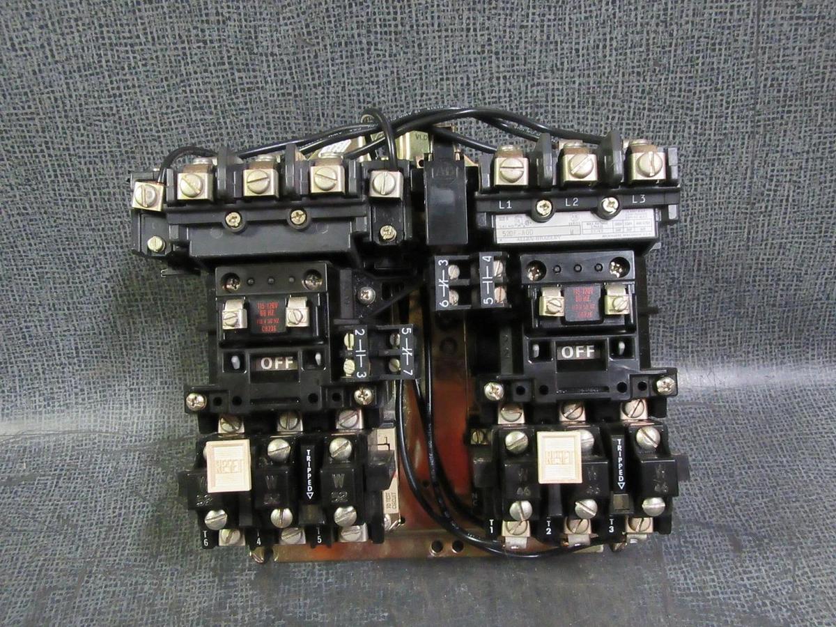 Used ALLEN BRADLEY 520F-AOD SER. W REVERSING STARTER 115-120V *WARRANTY*