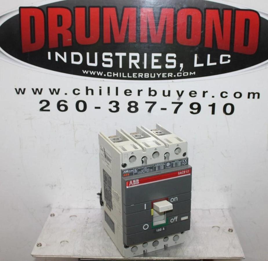 Used ABB CIRCUIT BREAKER SACE S3 S3N 100 AMP 3-POLE 600 VAC **WARRANTY**