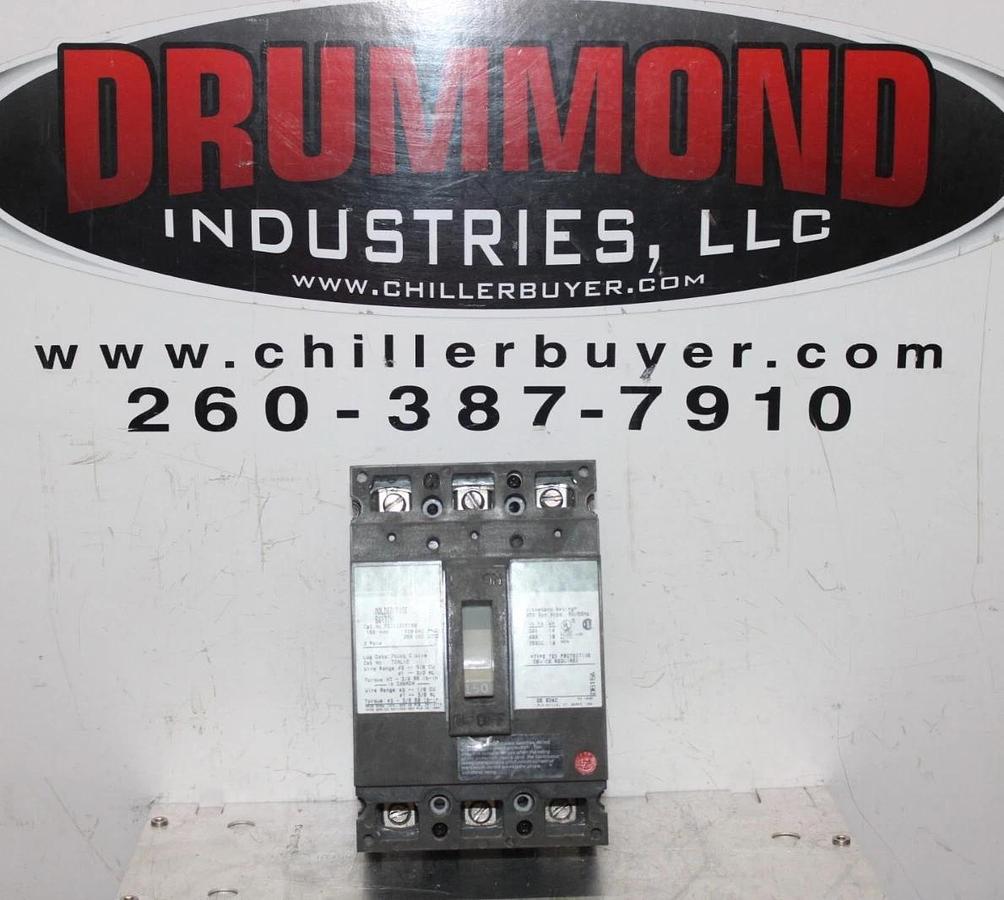 Used GENERAL ELECTRIC MOLDED CASE SWITCH TED134YT150 150 AMP 480 VAC 3-POLE