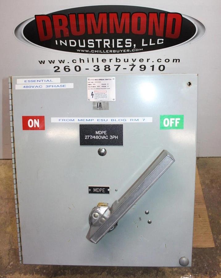 Used ITE VACU-BREAK DISCONNECT SWITCH VMS366B 600 AMP 600 VAC 3-PHASE 3-POLE