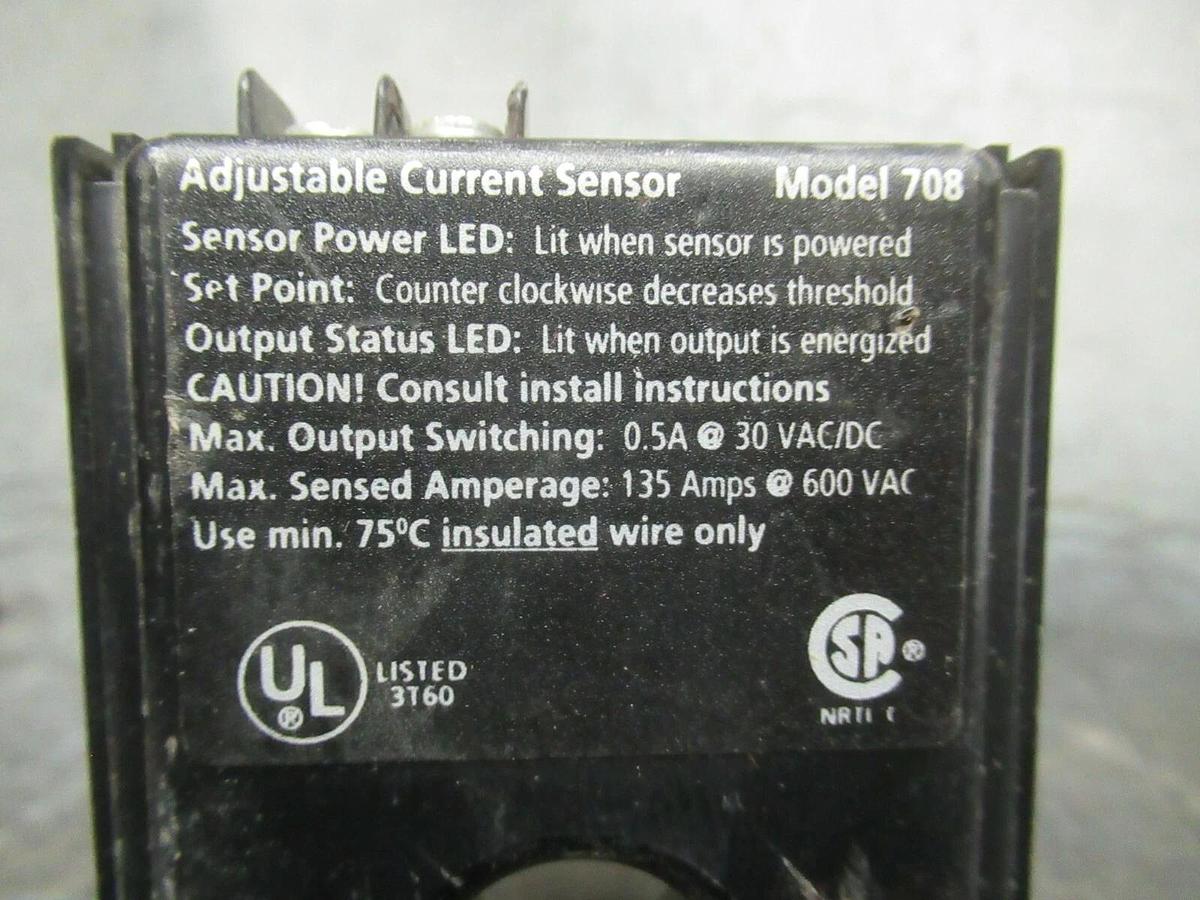 Used HAWKEYE ADJUSTABLE CURRENT SENSOR MODEL 708 **WARRANTY INCLUDED**