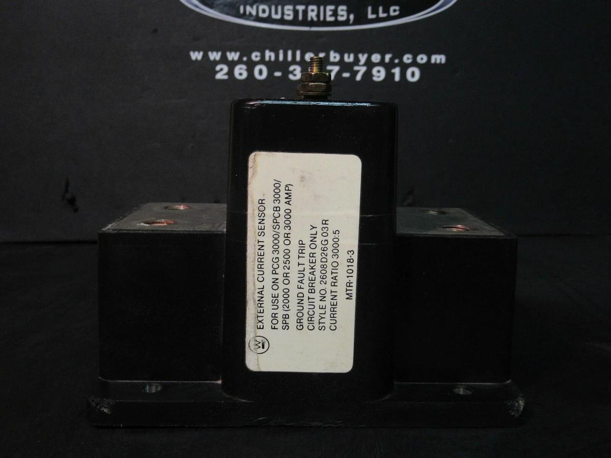 Used WESTINGHOUSE EXTERNAL CT CURRENT SENSOR 2000 - 3000 AMP GROUND FAULT MTR-1018-3