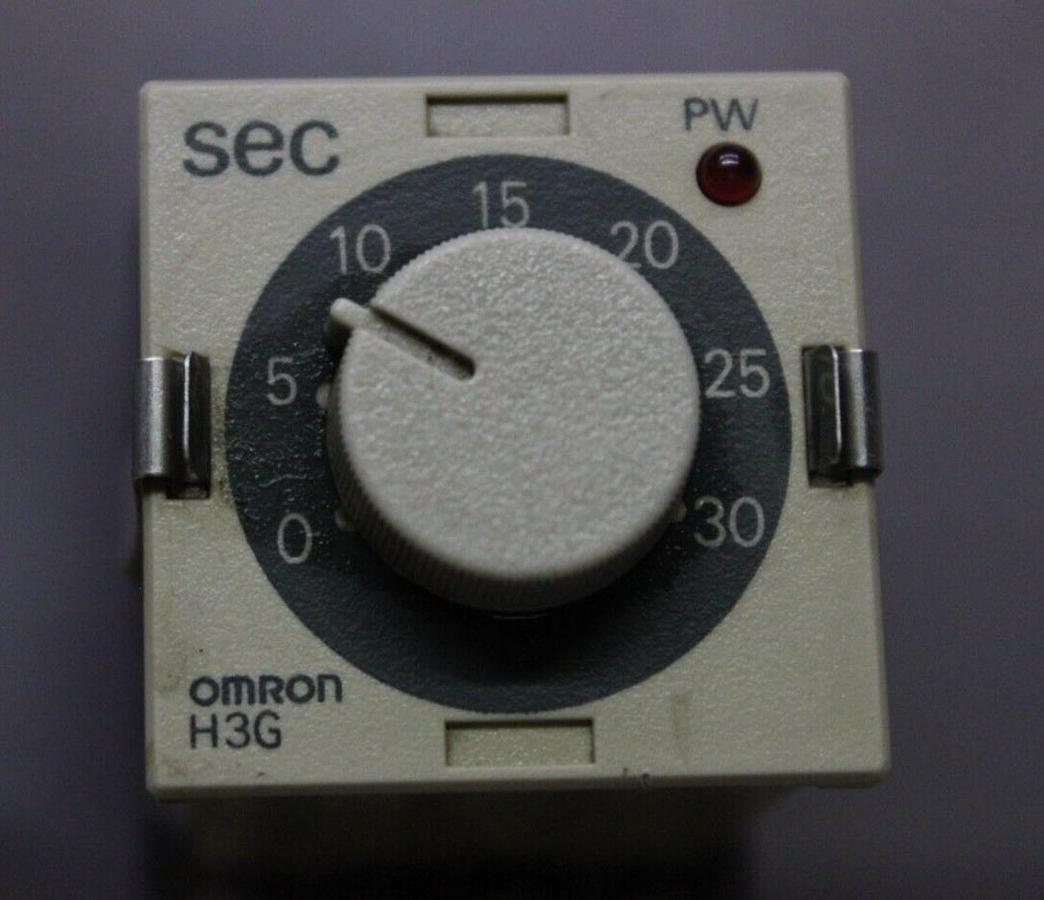 Used LOT OF 3 OMRON TIMER RELAY H3G-8C 0-30 SECOND 120 VAC 5 AMP *WARRANTY*
