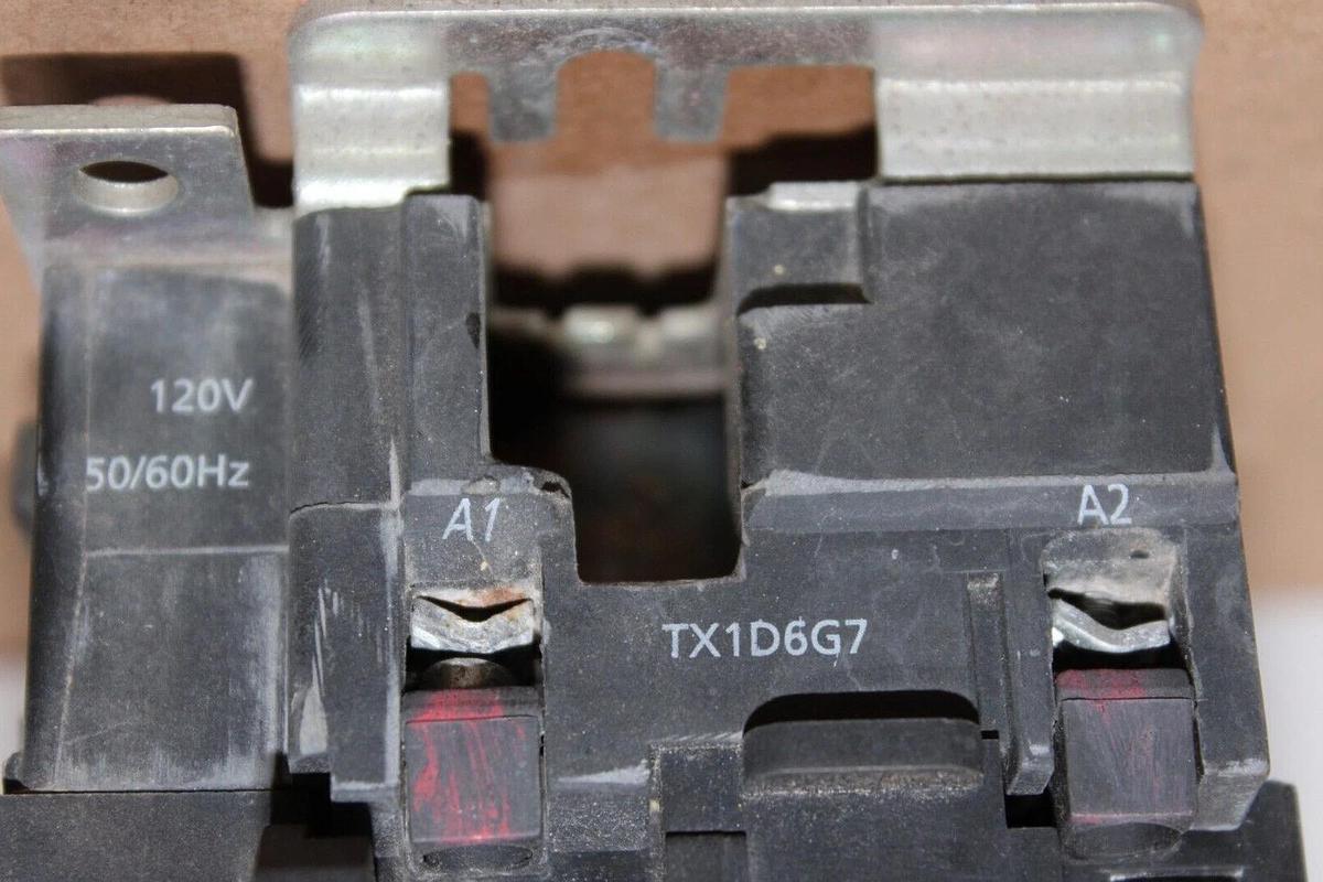 Used RAM INDUSTRIES CONTACTOR RI1D9511 110 AMP 600 VAC 3-POLE COIL: 120 VOLT 60 HP