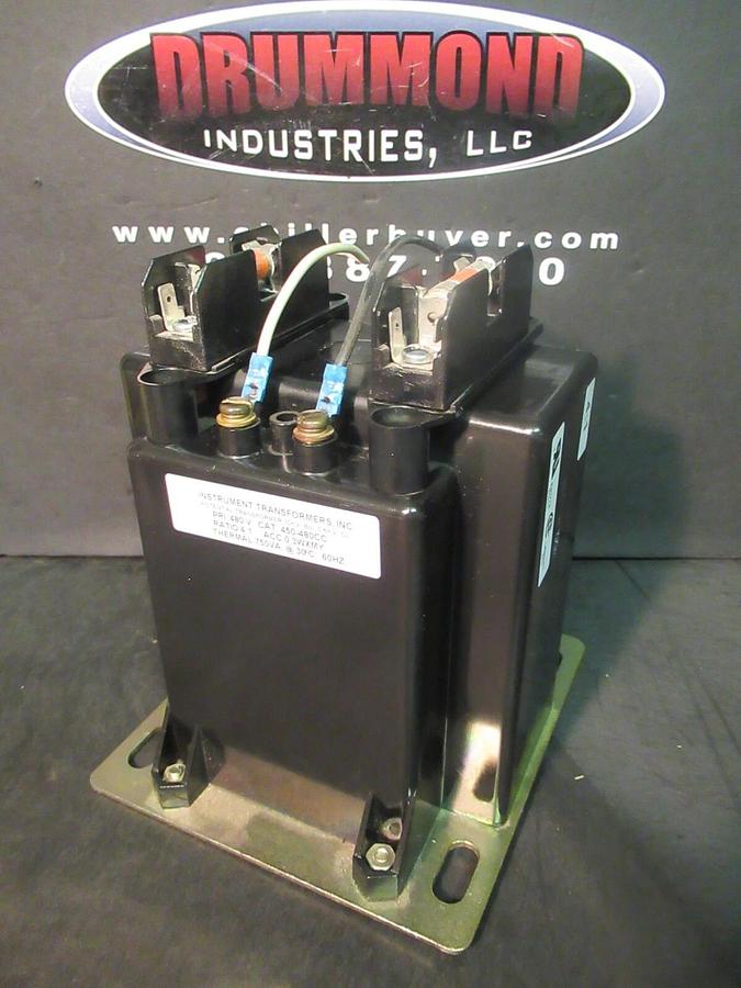 Used INSTRUMENT POTENTIAL TRANSFORMER 450-480CC RATIO 4:1 480 VAC 50/60 HZ 750 VA
