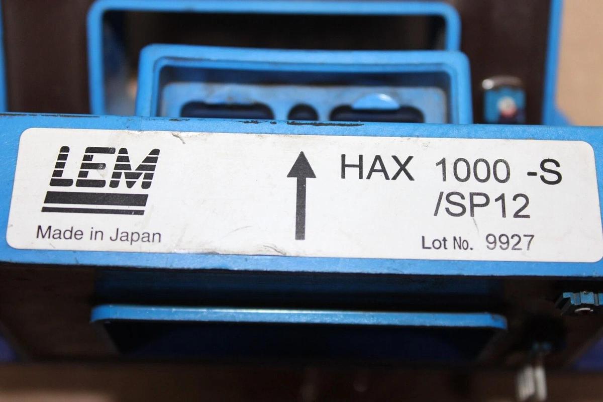 Used LOT OF 2 LEM CURRENT TRANSDUCER SENSOR HAX-1000-S/SP12 **WARRANTY**