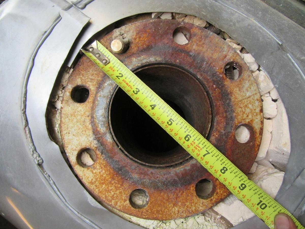 Used 5' FTHOSPITAL GRADE GENERATOR MUFFLER EXHAUST SILENCER ENCASED 4" INLET OUTLET