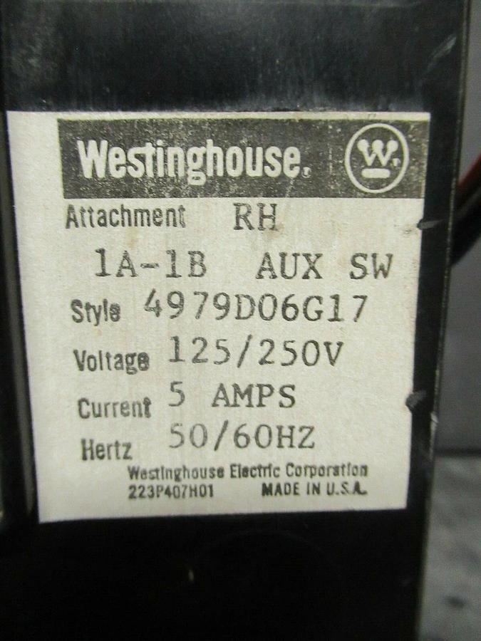Used 7 AMP WESTINGHOUSE BREAKER MCP0358RC 600 VAC 3-POLE **WARRANTY INCLUDED!**
