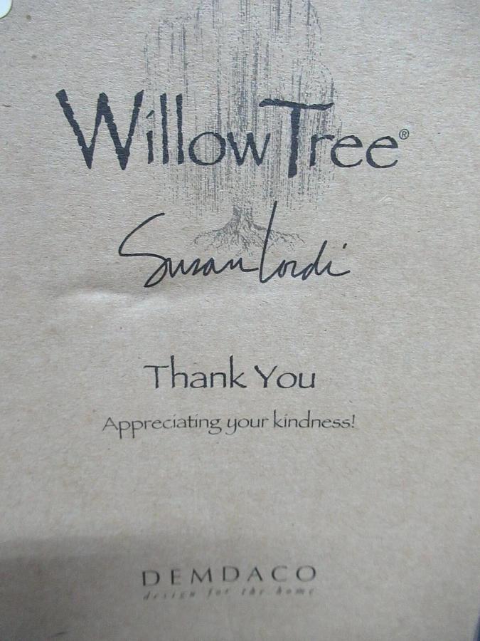 WILLOW TREE "THANK YOU" SUSAN LORDI FIGURINE DEMDACO STOCK# 26096 NEW SURPLUS