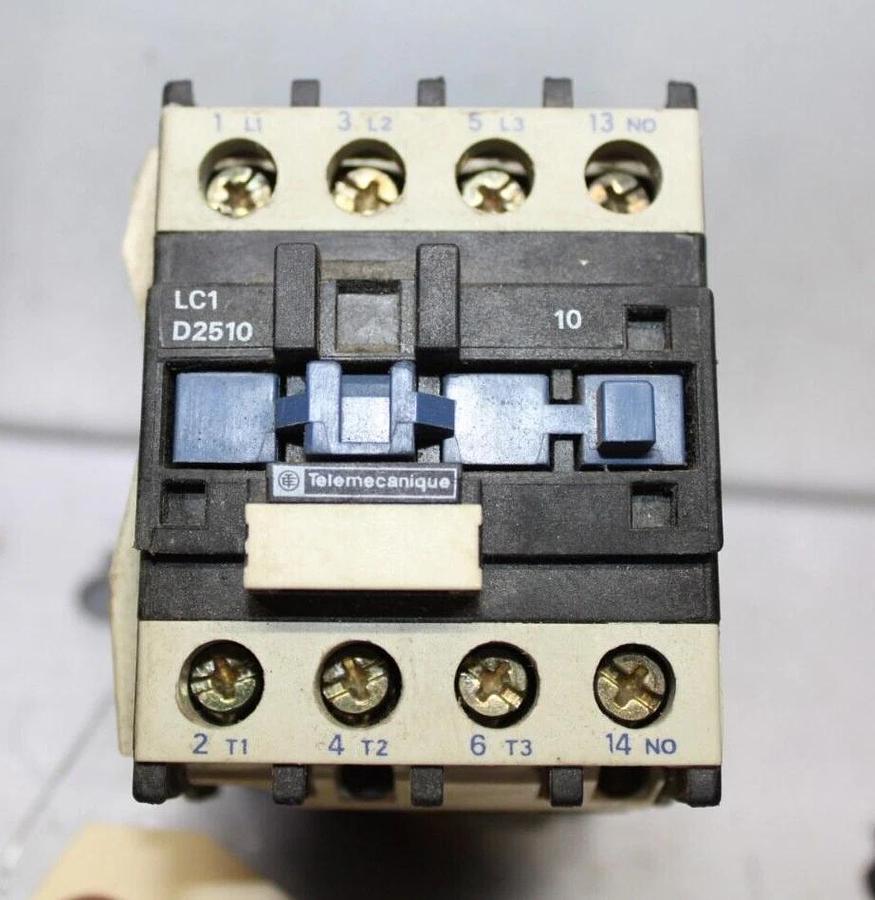 Used TELEMECANIQUE CONTACTOR LC1D2510 40 AMP 600 VAC 20 HP COIL: 120V *WARRANTY*