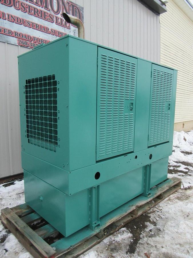 Used 40 KW 50 KW DIESEL GENERATOR CUMMINS 120/240V B3.9-G1 RECONNECTABLE VIDEO