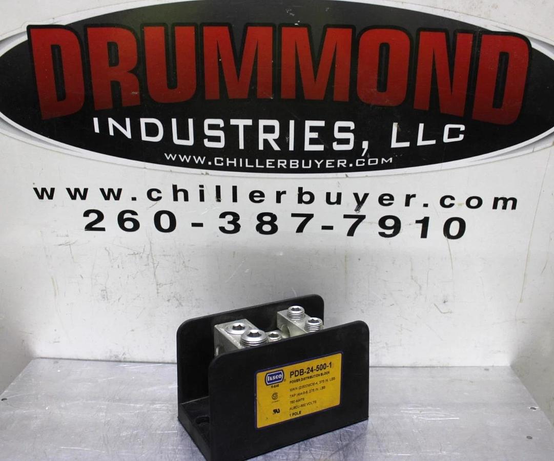 Used ILSCO POWER DISTRIBUTION BLOCK LUG PDB-24-500-1 1-POLE 600 VAC 760 AMP